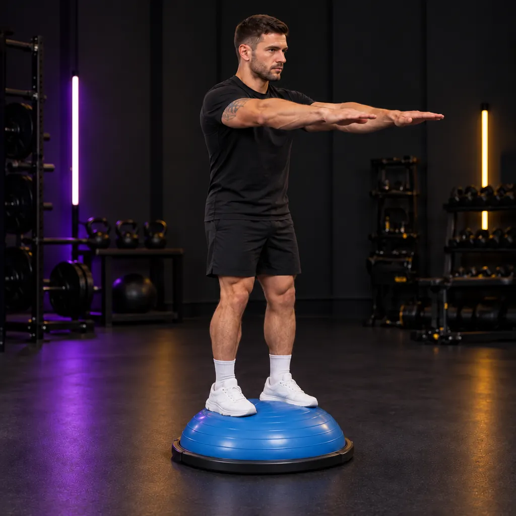 Приседания на BOSU