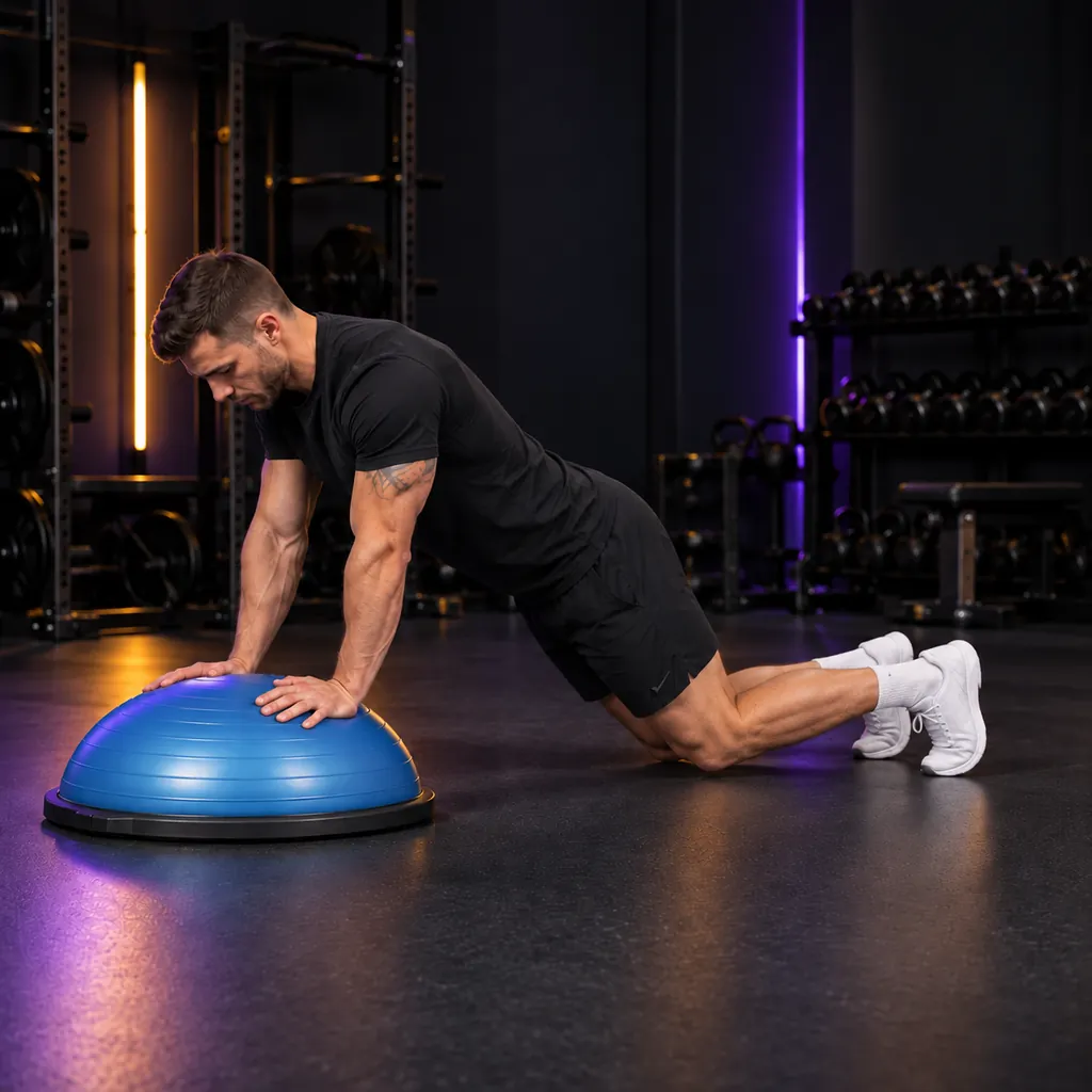 Планка с опорой на BOSU