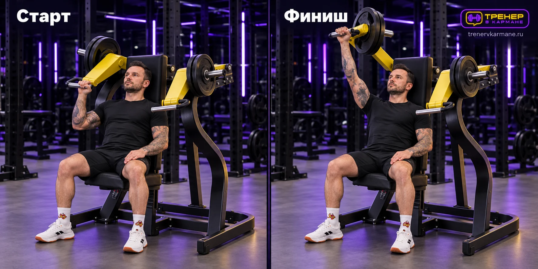 Жим от плеч рычажный одной рукой